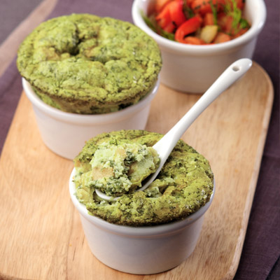 Zucchini and Potato Flans