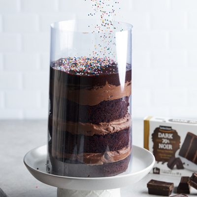 Chocolate Funfetti Lava Cake