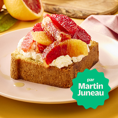 Pound cake with blood oranges and olive oil