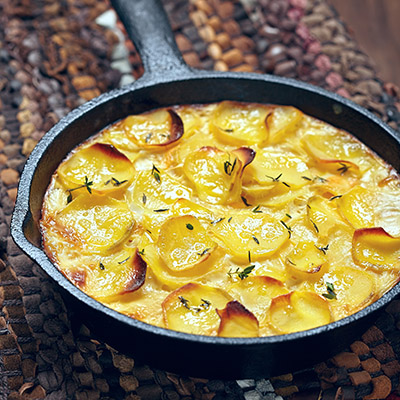 Gratin De Pommes De Terre Aux Epinards Et Jambon Fume Metro