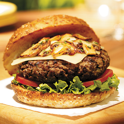 Hamburgers aux champignons