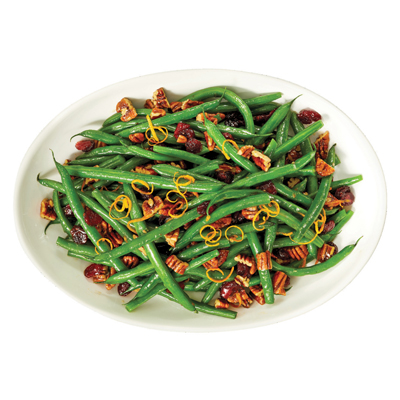 Honeyed Green Beans with Pecans and Cranberries