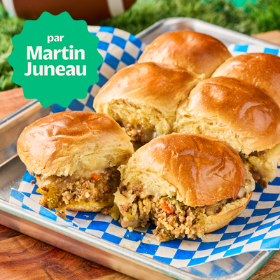 Homemade gumbo sloppy joe sliders
