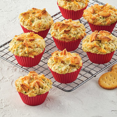 Cheesy Ritz Zucchini Muffins