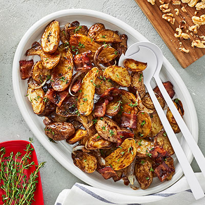 Balsamic Braised Baby Potatoes