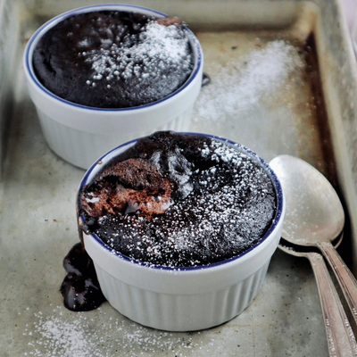 Petits gâteaux végétaliens au cœur fondant