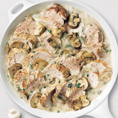 Campbell's® Roasted Pork Tenderloin with Mushroom Sauce