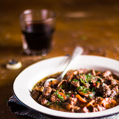 Roti De Palette De Veau Facon Chasseur Metro