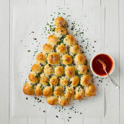 Sweet and Salty Christmas Tree With Vegan Cheese