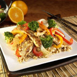 Sauté de poulet et de légumes