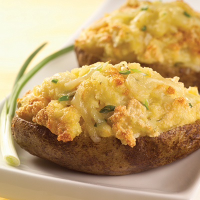 Baked Cheese Soufflé Potatoes