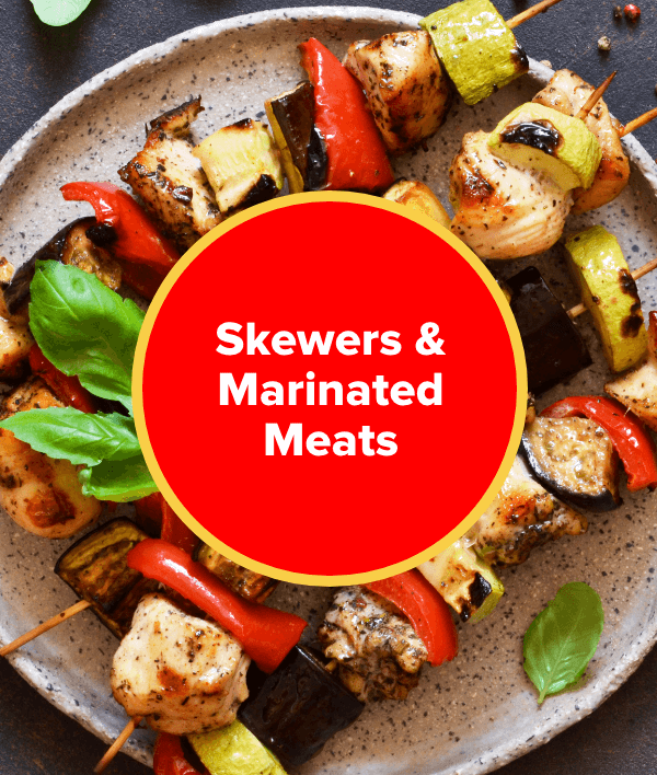 Skewers & Marinated Meats